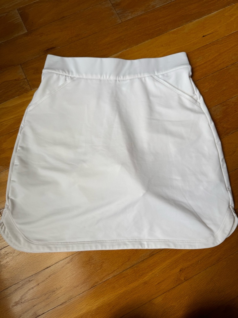 Peter Millar White Athletic Skort with Side Pockets